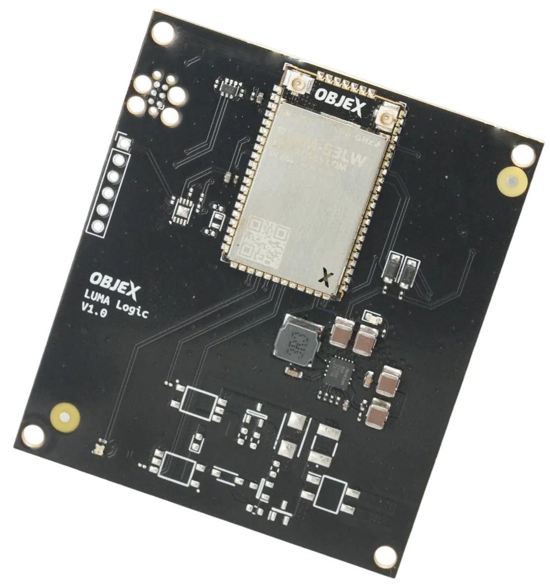LUMA V1.1 prototype logic board: controller, radios and secure element